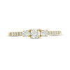 Thumbnail Image 6 of 1/2 CT. T.W. Diamond Past Present Future® Engagement Ring in 10K Gold