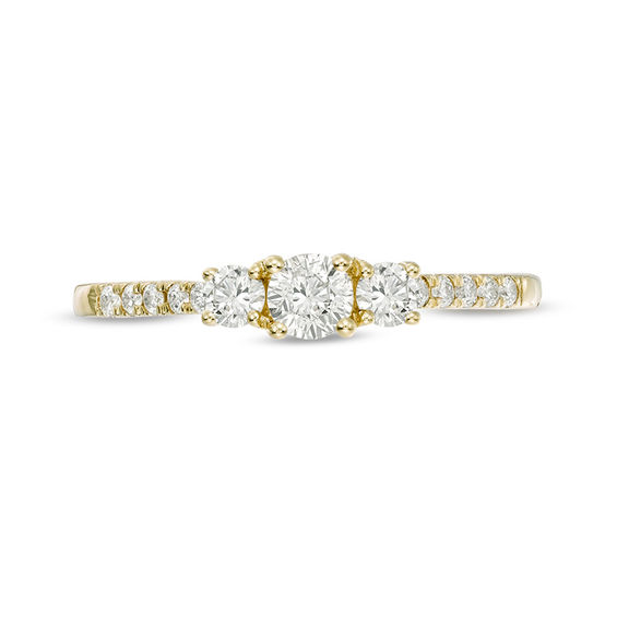 1/2 CT. T.w. Diamond Past Present FutureÂ® Engagement Ring in 10K Gold