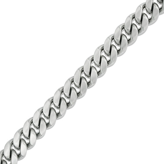 Men's 12.0mm Multi-Finish Reversible Curb Chain Bracelet in Stainless Steel - 8.5"