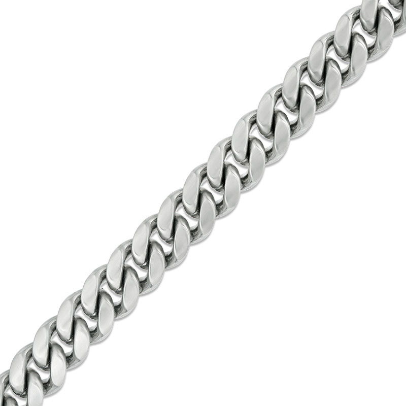 Main Image 1 of 12.0mm Multi-Finish Reversible Curb Chain Bracelet in Stainless Steel - 8.5"