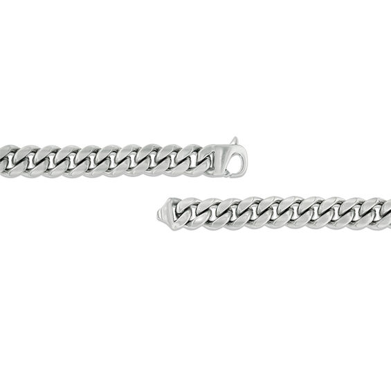 Men's 12.0mm Multi-Finish Reversible Curb Chain Bracelet in Stainless Steel - 8.5"