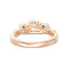 Thumbnail Image 4 of 1-1/2 CT. T.W. Diamond Past Present Future® Braid Engagement Ring in 14K Rose Gold