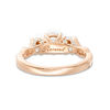 Thumbnail Image 3 of 1-1/2 CT. T.W. Diamond Past Present Future® Braid Engagement Ring in 14K Rose Gold