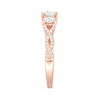 Thumbnail Image 5 of 1-1/2 CT. T.W. Diamond Past Present Future® Braid Engagement Ring in 14K Rose Gold