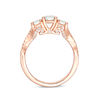 Thumbnail Image 6 of 1-1/2 CT. T.W. Diamond Past Present Future® Braid Engagement Ring in 14K Rose Gold