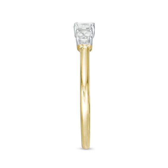 1/2 CT. T.w. Diamond Three Stone Engagement Ring in 10K Gold