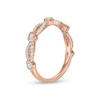 Thumbnail Image 2 of 1/4 CT. T.W. Diamond Alternating Heart Stackable Band in 10K Rose Gold
