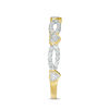 Thumbnail Image 3 of 1/4 CT. T.W. Diamond Alternating Heart Stackable Band in 10K Gold