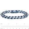 Thumbnail Image 3 of Men's 14.75mm Curb Chain Bracelet in Two-Tone Ion-Plated Stainless Steel - 9.0"