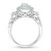 Thumbnail Image 5 of 3/4 CT. T.W. Diamond Double Frame Twist Bridal Set in 10K White Gold