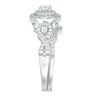 Thumbnail Image 4 of 3/4 CT. T.W. Diamond Double Frame Twist Bridal Set in 10K White Gold