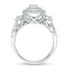 Thumbnail Image 5 of 3/4 CT. T.W. Diamond Double Frame Twist Bridal Set in 10K White Gold