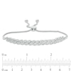Thumbnail Image 2 of 3/8 CT. T.W. Diamond "S" Curve Bolo Bracelet in Sterling Silver - 9.5"