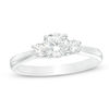 Thumbnail Image 0 of 1 CT. T.W. Diamond Past Present Future® Engagement Ring in 14K White Gold