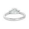 Thumbnail Image 4 of 1 CT. T.W. Diamond Past Present Future® Engagement Ring in 14K White Gold