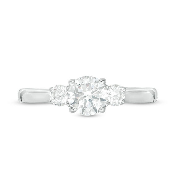 1 CT. T.w. Diamond Past Present FutureÂ® Engagement Ring in 14K White Gold