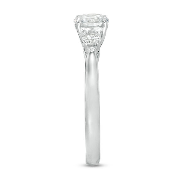 1 CT. T.w. Diamond Past Present FutureÂ® Engagement Ring in 14K White Gold