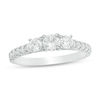 Thumbnail Image 1 of 1 CT. T.W. Diamond Past Present Future® Engagement Ring in 10K White Gold