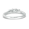 Thumbnail Image 4 of 1 CT. T.W. Diamond Past Present Future® Engagement Ring in 10K White Gold