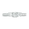 Thumbnail Image 6 of 1 CT. T.W. Diamond Past Present Future® Engagement Ring in 10K White Gold