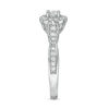 Thumbnail Image 4 of Love's Destiny by Zales 3/4 CT. T.W. Certified Diamond Cushion Frame Engagement Ring in 14K White Gold (I/I1)
