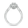 Thumbnail Image 5 of Love's Destiny by Zales 3/4 CT. T.W. Certified Diamond Cushion Frame Engagement Ring in 14K White Gold (I/I1)