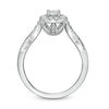 Thumbnail Image 4 of Love's Destiny by Zales 3/4 CT. T.W. Certified Diamond Cushion Frame Engagement Ring in 14K White Gold (I/I1)