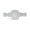 Thumbnail Image 5 of Love's Destiny by Zales 3/4 CT. T.W. Certified Diamond Cushion Frame Engagement Ring in 14K White Gold (I/I1)