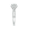 Thumbnail Image 3 of 1-1/4 CT. T.W. Diamond Hexagon Frame Crossover Shank Engagement Ring in 14K White Gold