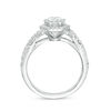 Thumbnail Image 4 of 1-1/4 CT. T.W. Diamond Hexagon Frame Crossover Shank Engagement Ring in 14K White Gold