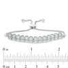 Thumbnail Image 2 of 1/5 CT.T.W. Diamond Vertical Bar Bolo Bracelet in Sterling Silver - 9.5&quot;