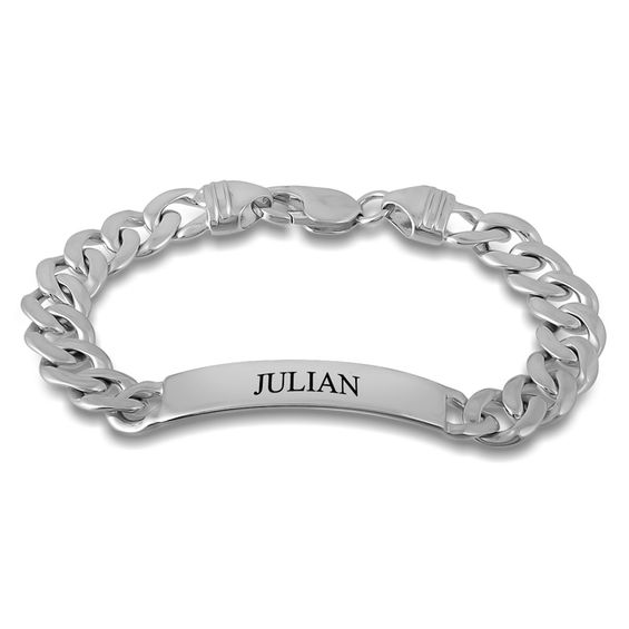 ID Bracelet in Sterling Silver (3 Lines)