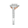Thumbnail Image 4 of Love's Destiny by Zales  1 CT. T.W. Certified Pear-Shaped Diamond Frame Engagement Ring in 14K Two-Tone Gold (I/SI2)