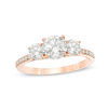 Thumbnail Image 1 of 1-3/4 CT. T.W. Diamond Past Present Future® Engagement Ring in 14K Rose Gold