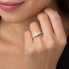 Thumbnail Image 3 of 1-3/4 CT. T.W. Diamond Past Present Future® Engagement Ring in 14K Rose Gold