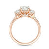 Thumbnail Image 5 of 1-3/4 CT. T.W. Diamond Past Present Future® Engagement Ring in 14K Rose Gold