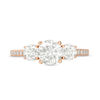 Thumbnail Image 6 of 1-3/4 CT. T.W. Diamond Past Present Future® Engagement Ring in 14K Rose Gold