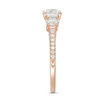 Thumbnail Image 7 of 1-3/4 CT. T.W. Diamond Past Present Future® Engagement Ring in 14K Rose Gold
