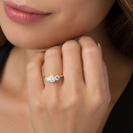 1-3/4 CT. T.w. Diamond Past Present FutureÂ® Engagement Ring in 14K Gold
