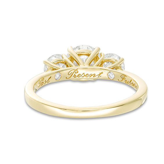 1-3/4 CT. T.w. Diamond Past Present FutureÂ® Engagement Ring in 14K Gold