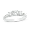 Thumbnail Image 1 of 1-1/2 CT. T.W. Diamond Past Present Future® Engagement Ring in 10K White Gold