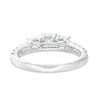 Thumbnail Image 4 of 1-1/2 CT. T.W. Diamond Past Present Future® Engagement Ring in 10K White Gold
