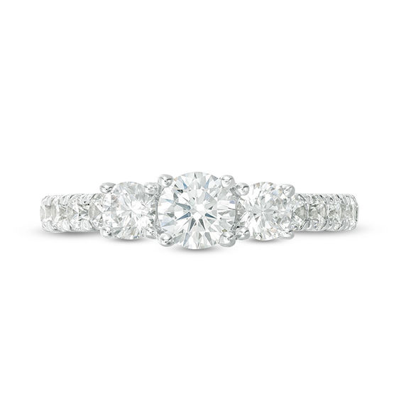 1-1/2 CT. T.w. Diamond Past Present FutureÂ® Engagement Ring in 10K White Gold