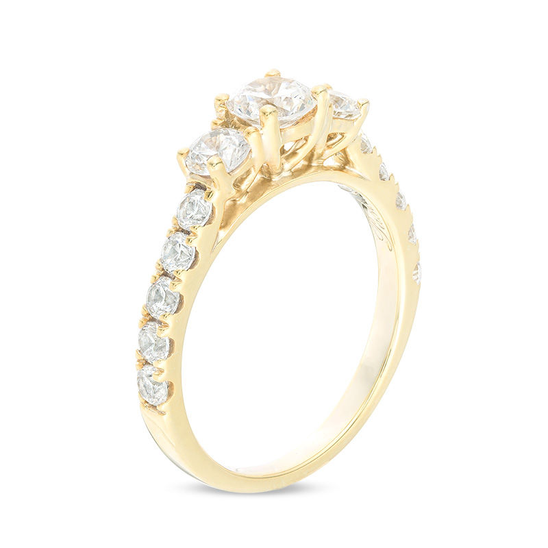 Main Image 2 of 1-1/2 CT. T.W. Diamond Past Present Future® Engagement Ring in 10K Gold