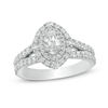 Thumbnail Image 1 of Love's Destiny by Zales 1-1/2 CT. T.W. Certified Oval Diamond Double Frame Engagement Ring in 14K Two-Tone Gold (I/SI2)