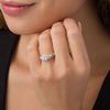 Thumbnail Image 3 of 7/8 CT. T.W. Diamond Past Present Future® Frame Engagement Ring in 14K White Gold