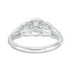 Thumbnail Image 4 of 7/8 CT. T.W. Diamond Past Present Future® Frame Engagement Ring in 14K White Gold
