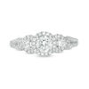 Thumbnail Image 6 of 7/8 CT. T.W. Diamond Past Present Future® Frame Engagement Ring in 14K White Gold