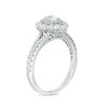 Thumbnail Image 1 of 1 CT. T.W. Pear-Shaped Diamond Double Frame Split Shank Engagement Ring in 14K White Gold