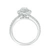 Thumbnail Image 3 of 1 CT. T.W. Pear-Shaped Diamond Double Frame Split Shank Engagement Ring in 14K White Gold